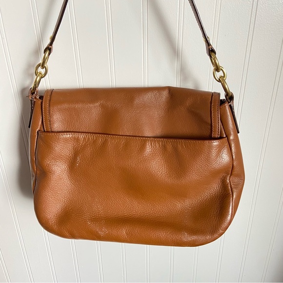 Coach Taylor Handbag F27481 Saddle Brown Leather Purse NOTE MAGNETIC CLOSURE - Picture 4 of 16